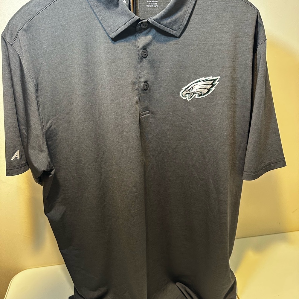 Grey Philadelphia Eagles polo shirt (178) #NFL #Eagles